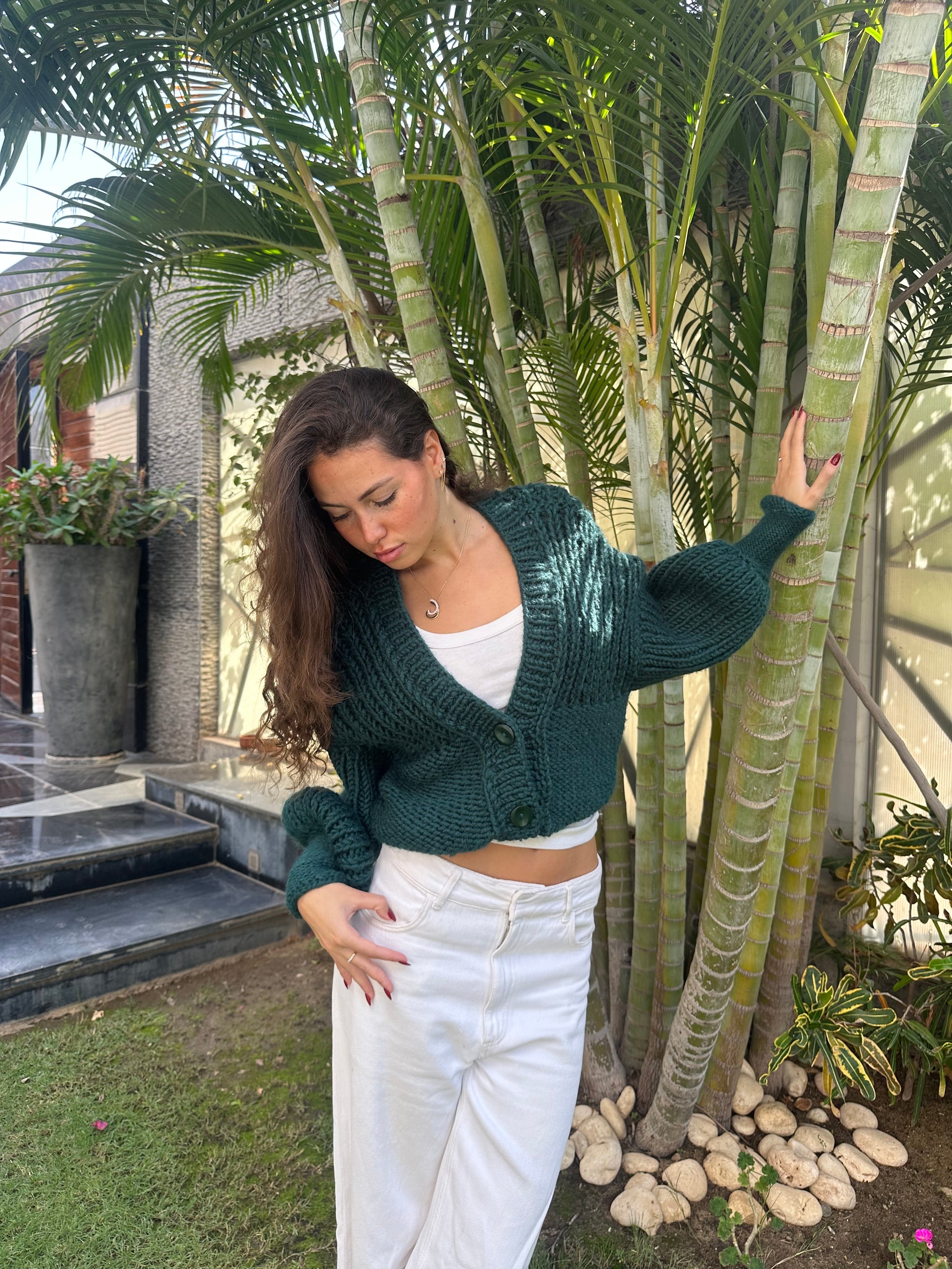 Green Cardigan